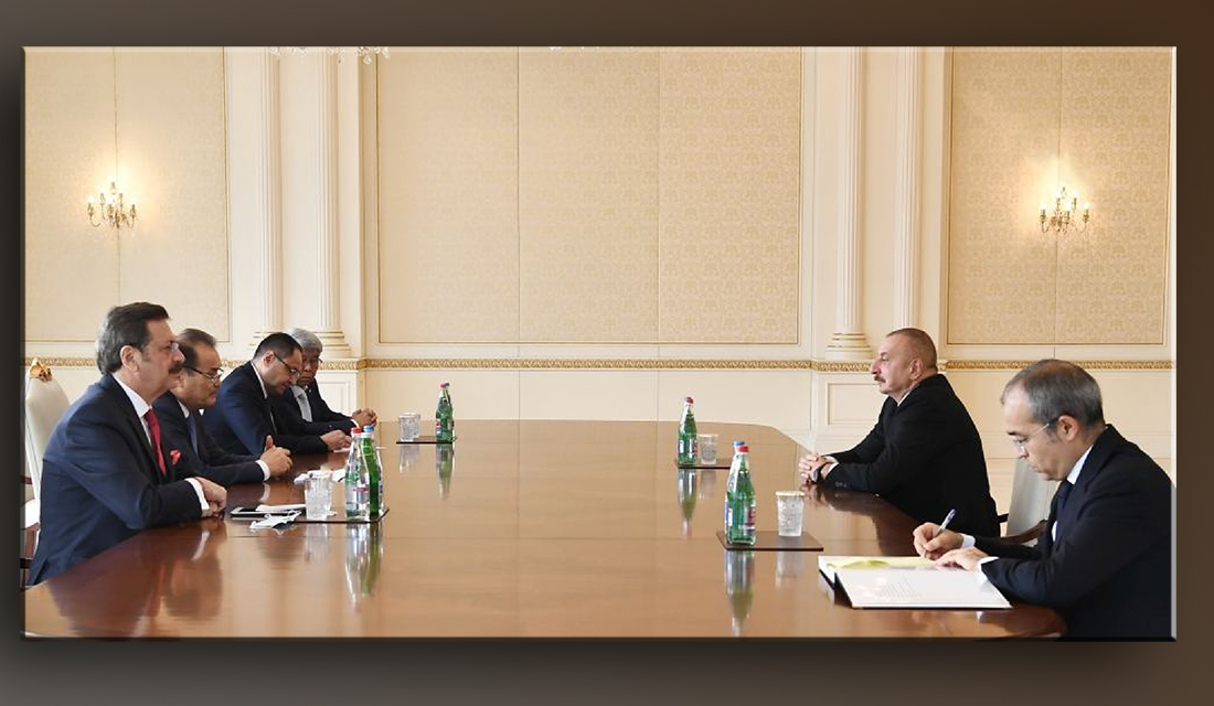 Azerbaijani President Aliyev received Hisarcıklıoğlu