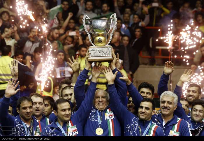 Iran ranks 1st in Freestyle World Wrestling Cup