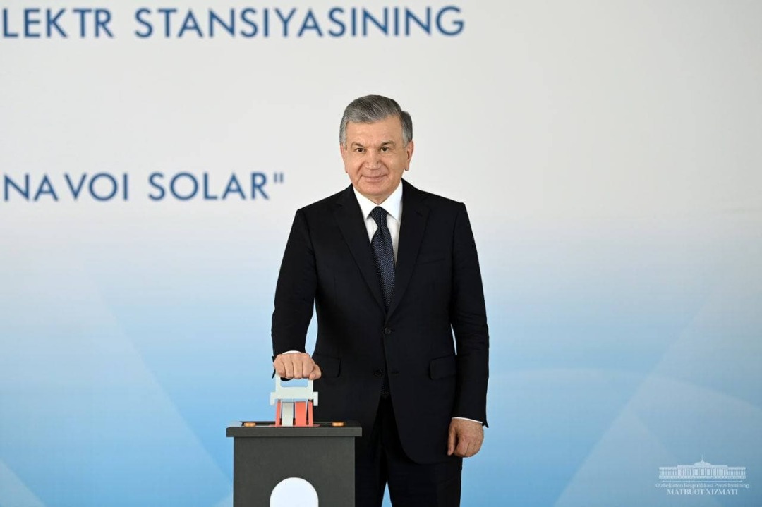 On the eve of the 30th anniversary of Uzbekistans Independence President Shavkat Mirziyoyev commissioned the countrys first solar photovoltaic station