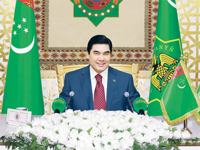 President Turkmenistan possessing