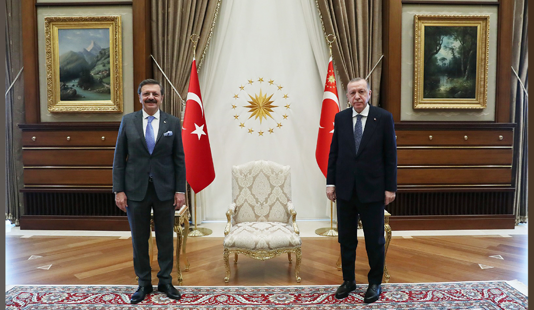 President Recep Tayyip Erdoğan received the Union of Chambers and Commodity Exchanges of Turkey