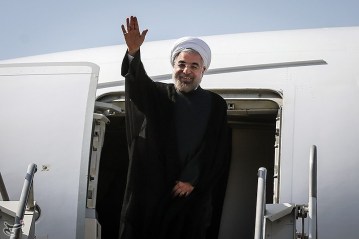 President Rouhani leaves