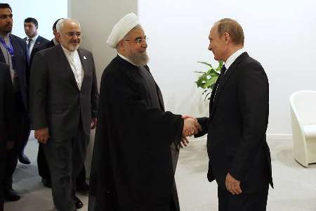 Rouhani Putin confer