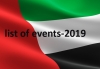 List of events in UAE-2019